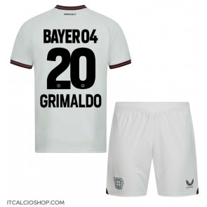 Bayer Leverkusen Alejandro Grimaldo #20 Seconda Maglia Bambino 2023-24 Manica Corta (+ Pantaloni corti)